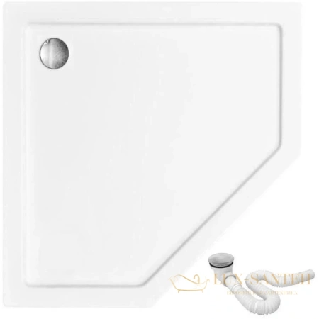акриловый поддон rea diamond rea-k8544 80х80 см, белый