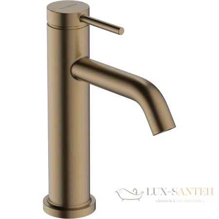 смеситель для раковины hansgrohe tecturis s 73310140 с донным клапаном, бронза шлифованная