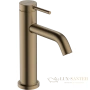 смеситель для раковины hansgrohe tecturis s 73310140 с донным клапаном, бронза шлифованная