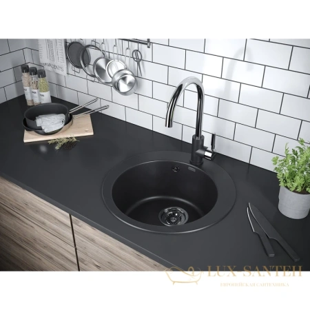 смеситель paulmark holstein ho212063-blcr для кухни, хром/черный