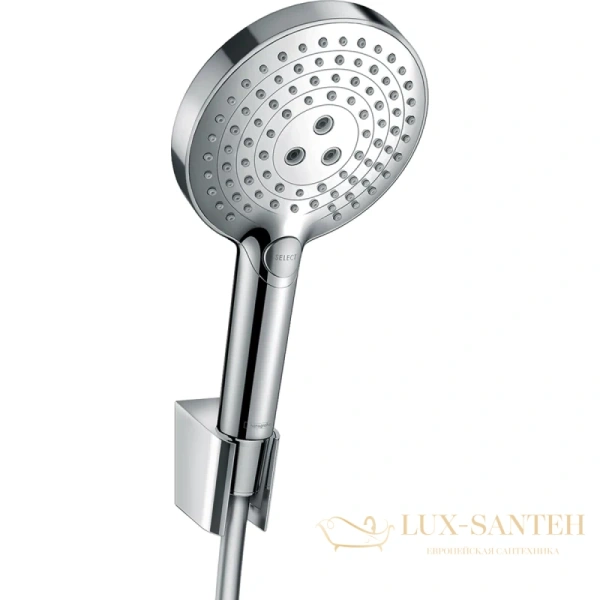 душевой набор hansgrohe raindance select s 120 3jet 26721000 с держателем и шлангом 160 см, хром