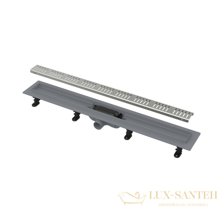 alcaplast apz10 simple водоотводящий желоб с порогами для перфорированной решетки 950 мм ag100401950