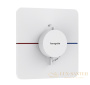 термостат для душа встраиваемый hansgrohe showerselect comfort q, 15588700, белый матовый