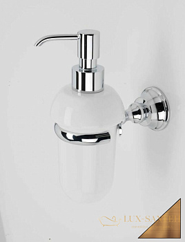 дозатор керамический stil haus smart sm30(25-bi) настенный, бронза-белая керамика