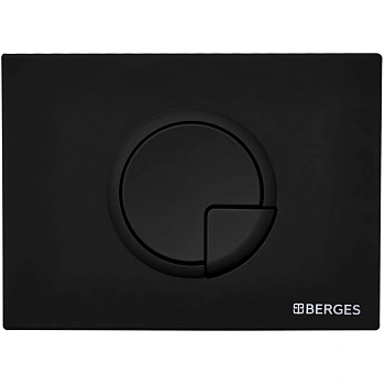 кнопка berges ring 040025 для инсталляции novum r5, черный soft touch