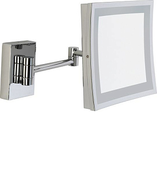 зеркало sanibano, he8800 х withoutled, настенное квадратное (3x) с led подсветкой (без провода и вилки), цвет хром