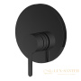 смеситель для душа, встраиваемый  fima carlo frattini snap f3119e1ns, на 1 выход, черный матовый