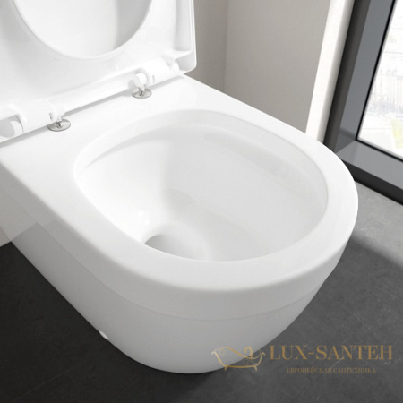 унитаз напольный безободковый villeroy&boch architectura, 5691r001, 70х37 см, directflush, белый глянцевый