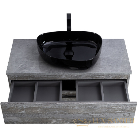 тумба под раковину cezares molveno 46 molveno 46-100-2c-so-lg 100 см подвесная, legno grigio