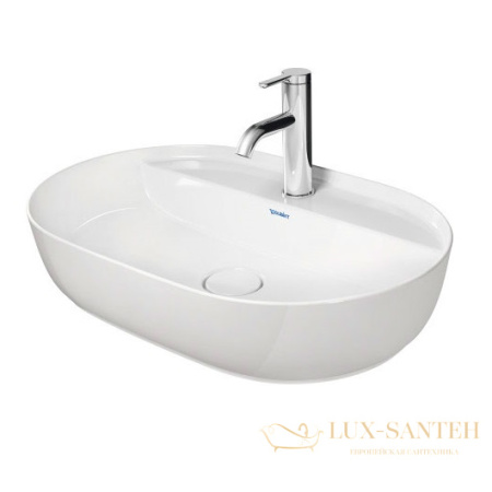 раковина накладная duravit luv 0380600000 600х400 мм, белый