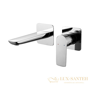 смеситель для раковины встраиваемый berges ventas s, 076007,  хром