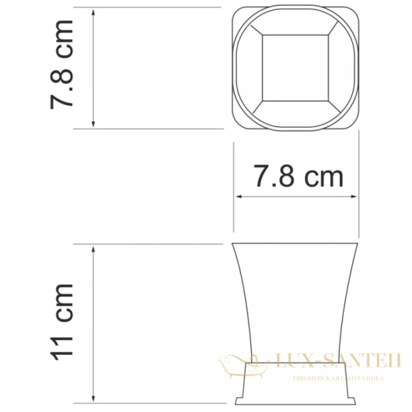 стакан wasserkraft amper k-5428n, никель