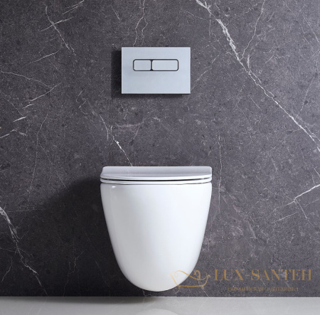 подвесной унитаз belbagno amanda bb051chr без сиденья, белый