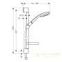 душевой гарнитур hansgrohe croma 100 vario 27772000 unica'c