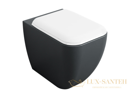 унитаз приставной безободковый cielo shui comfort shcovaktr ba, с комплектом креплений, basalto