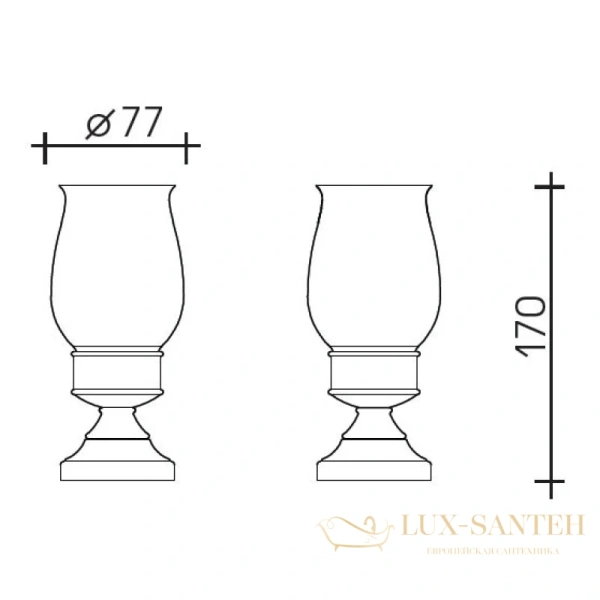 стакан schein saine gold 7053013vf, золотой