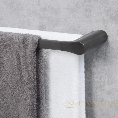 полотенцедержатель wasserkraft wiese k-8940 64 см, оружейная сталь