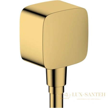 шланговое подключение hansgrohe fixfit 26457990 полированное золото