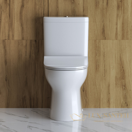 унитаз компакт belbagno steam bb130cpr/bb130sc без бачка с сиденьем микролифт, белый