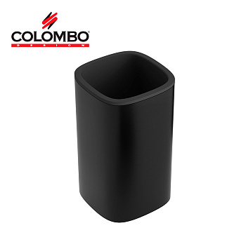 стакан colombo design trenta b3041.nm настольный, черный матовый