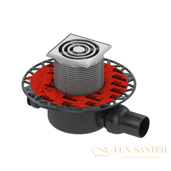 трап tece tecedrainpoint s 3601200 с решеткой, хром матовый