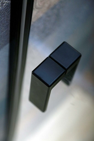 душевая дверь cezares urban urban-b-12-150-c-nero 150 см профиль черный матовый, стекло прозрачное