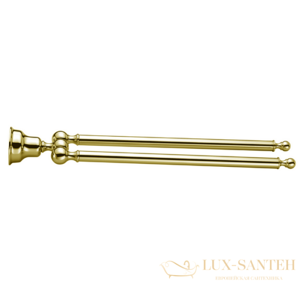 huber croisette, 4016.01h.do, полотенцедержатель двойной 38.6см, цвет золото