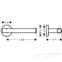 держатель туалетной бумаги hansgrohe logis universal 41726000, хром
