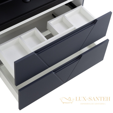 тумба под раковину belbagno vittoria vittoria-1000-2c-so-go-p 100 см подвесная, grigio opaco