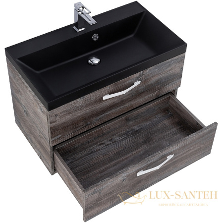 тумба под раковину belbagno aurora aurora-800-2c-so-pp 80 см подвесная, pino pasadena