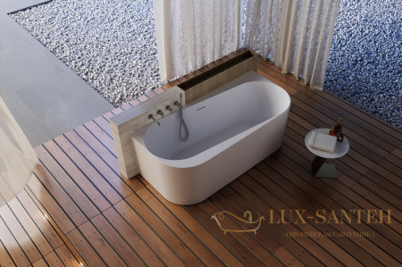 ванна акриловая угловая abber ab9494-1.7, белый глянцевый