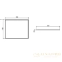зеркало belbagno spc-90-72 без подсветки 90x72 см