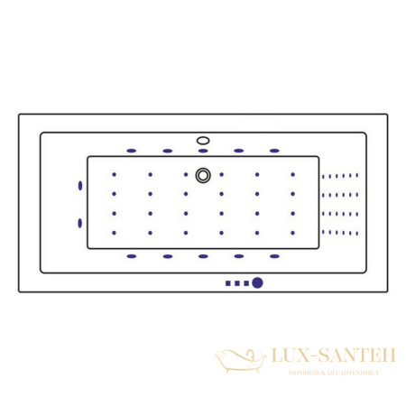 ванна whitecross savia duo 170x80 "nano", 0103.170080.100.nano.cr, белый