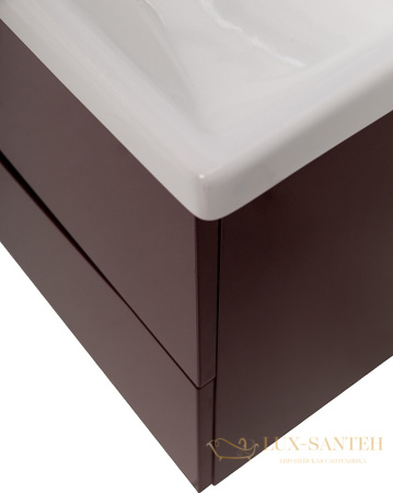 тумба под раковину belbagno marino-cer marino-cer-800-2c-so-brdl-p 80 см подвесная, bordo lucido