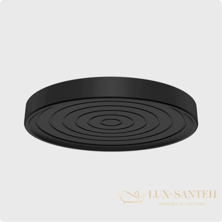 верхний душ aquame aqm8603mb, 1 режим, 300 мм, черный матовый