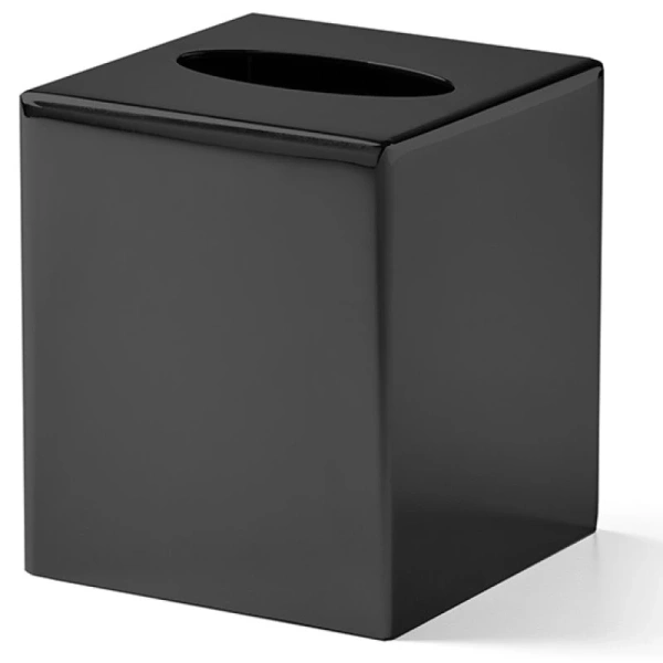 контейнер для бумажных салфеток 3sc metal tonda met71ano, черный матовый
