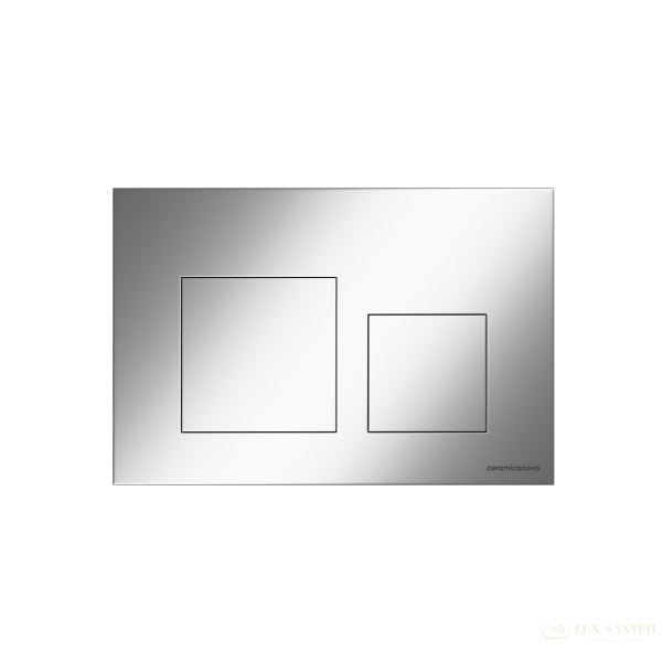 панель смыва ceramica nova balance square cn12-002m для инсталляции, хром матовый