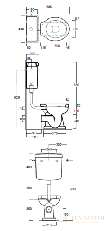 чаша напольного/приставного унитаза simas londra lo911bi, белый