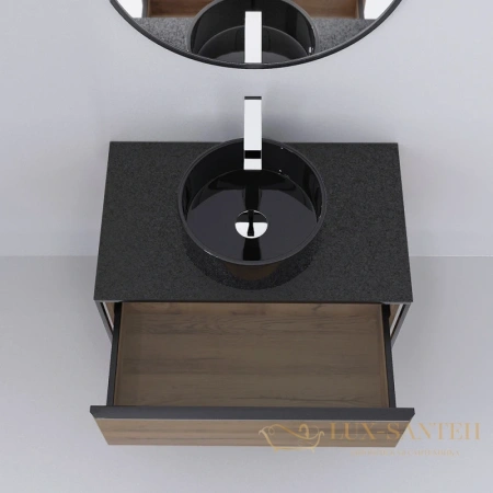 тумба jorno steal ste.01.90/p/da 90 см, древесный аттик/черный 