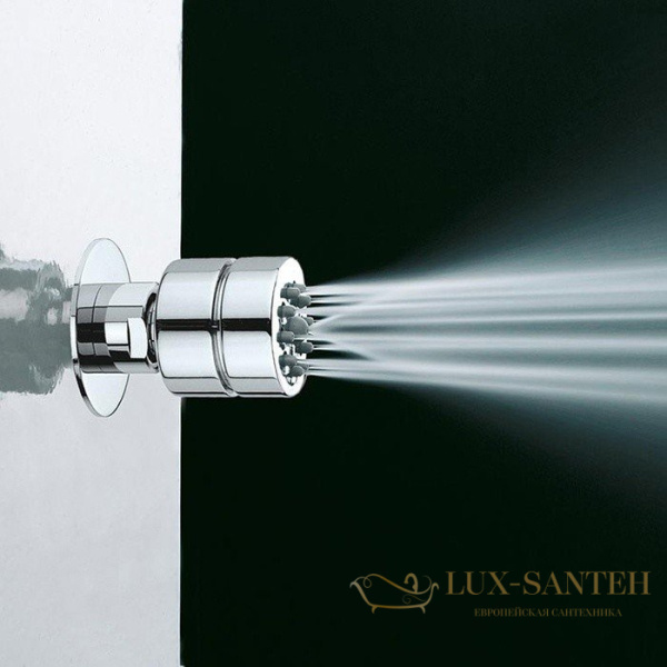 форсунка боковая поворотная, массажная струя, для душа bossini tondo gom i00137.030, хром