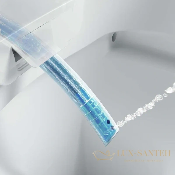 унитаз приставной uni-flow mi smart cb1088zr, с крышкой-биде и дистанционным пультом, белый глянцевый