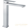 высокий смеситель fiore kube 100cr8517 для раковины с донным клапаном click-clack, хром