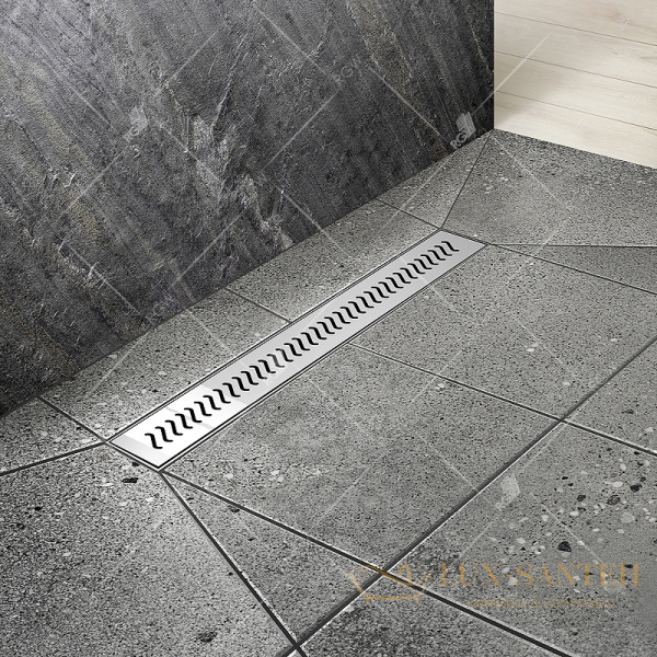 душевой лоток rgw shower drain 21210160-01 с решеткой sdr-01-e1, хром