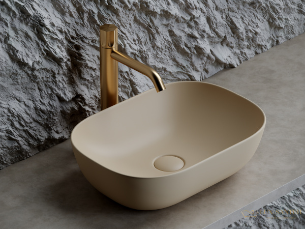 раковина накладная ceramica nova element cn6009mc, капучино матовый