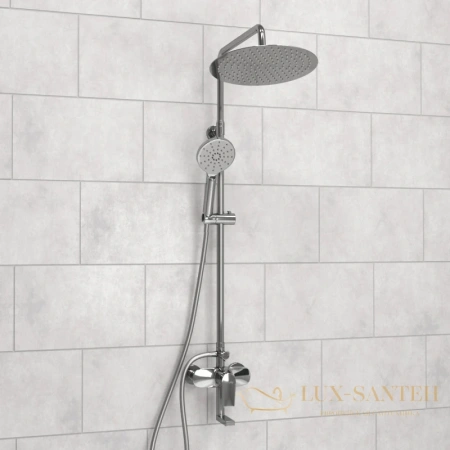 душевая система wasserkraft a166.116.127.087.ch 300 мм, хром