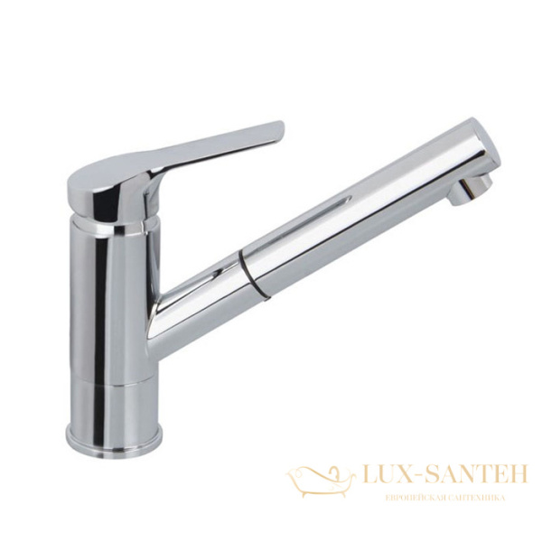 смеситель для кухни serie 4 fima carlo frattini kitchen, f3768cr, с выдвижным  поворотным изливом, хром