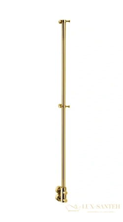 полотенцесушитель водяной, 165,5х14,5 см, margaroli arcobaleno 416/l, 416lgo, золото