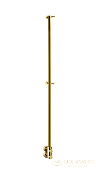 полотенцесушитель водяной, 165,5х14,5 см, margaroli arcobaleno 416/l, 416lgo, золото