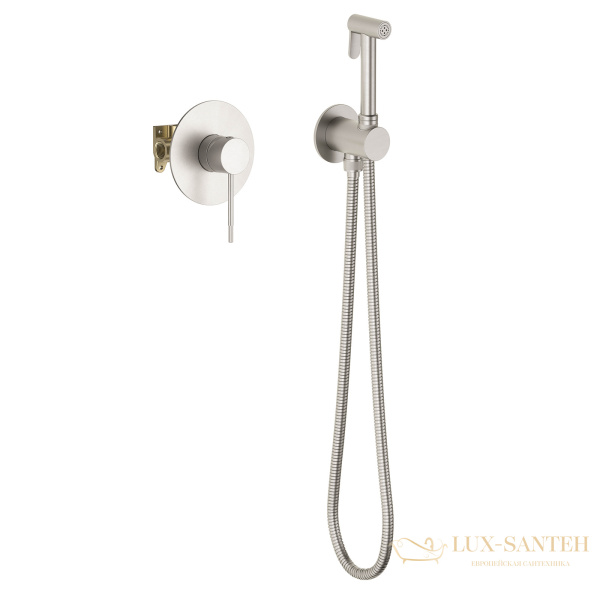 гигиенический комплект timo saona 2389/13sm, никель брашированный