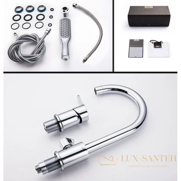 смеситель d&k rhein.marx da1394901 на борт ванны, хром